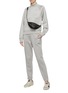 Figure View - Click To Enlarge - T BY ALEXANDER WANG - Zip cuff pintuck logo print track pants