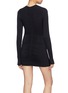 Back View - Click To Enlarge - T BY ALEXANDER WANG - Ruched long sleeve dress