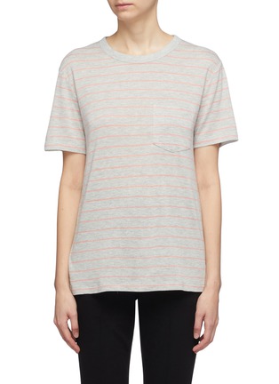 Main View - Click To Enlarge - T BY ALEXANDER WANG - Chest pocket stripe T-shirt