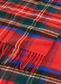 Detail View - Click To Enlarge - JOHNSTONS OF ELGIN - Tartan plaid oversized cashmere scarf