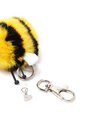 Detail View - Click To Enlarge - ISLA - Mink fur bumblebee keyring
