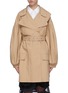 Main View - Click To Enlarge - MONCLER - x Simone Rocha belted puff sleeve trench coat