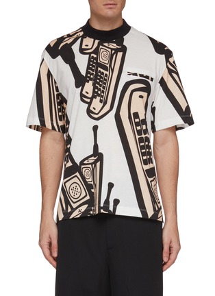 Main View - Click To Enlarge - MAISON MARGIELA - Telephone graphic print T-shirt
