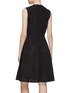 Back View - Click To Enlarge - MONCLER - x Noir Kei Ninomiya geometric perforated sleeveless dress