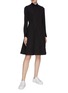 Figure View - Click To Enlarge - MONCLER - x Noir Kei Ninomiya geometric perforated sleeveless dress