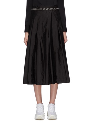 Main View - Click To Enlarge - MONCLER - x Noir Kei Ninomiya eyelet waist pleated skirt