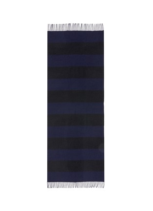 Main View - Click To Enlarge - BEGG & CO - 'Boucle Furrow' stripe lambswool blend scarf