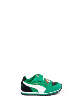 Main View - Click To Enlarge - PUMA - 'Sesame Street® Oscar' suede toddler runner sneakers