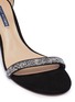 Detail View - Click To Enlarge - STUART WEITZMAN - 'Nunakedstraight' strass suede ankle strap sandals