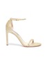 Main View - Click To Enlarge - STUART WEITZMAN - 'Nudistsong' ankle strap metallic sandals