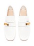 Detail View - Click To Enlarge - STUART WEITZMAN - 'Wylie Pyramid' stud leather step-in loafer pumps