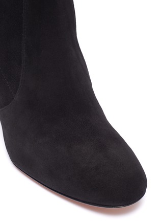 Detail View - Click To Enlarge - STUART WEITZMAN - 'Niki' stretch suede ankle boots