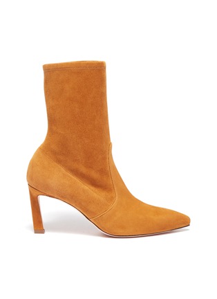 Main View - Click To Enlarge - STUART WEITZMAN - 'Rapture' stretch suede ankle boots