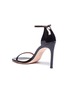  - STUART WEITZMAN - 'Nudistsong' ankle strap patent leather sandals