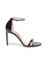 Main View - Click To Enlarge - STUART WEITZMAN - 'Nudistsong' ankle strap patent leather sandals