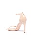  - STUART WEITZMAN - 'Nudistsong' ankle strap patent leather ankle strap sandals