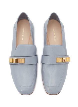 Detail View - Click To Enlarge - STUART WEITZMAN - 'Wylie Pyramid' stud leather step-in loafers