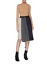 Figure View - Click To Enlarge - MAISON MARGIELA - Patchwork panelled skirt