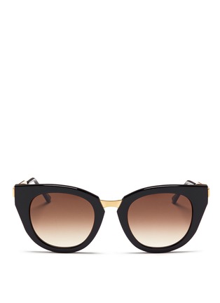 Main View - Click To Enlarge - THIERRY LASRY - 'Snobby' acetate angular cat eye sunglasses