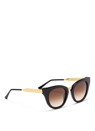 Figure View - Click To Enlarge - THIERRY LASRY - 'Snobby' acetate angular cat eye sunglasses