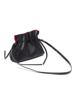 Detail View - Click To Enlarge - MANSUR GAVRIEL - 'Protea' mini ruched leather drawstring crossbody bag