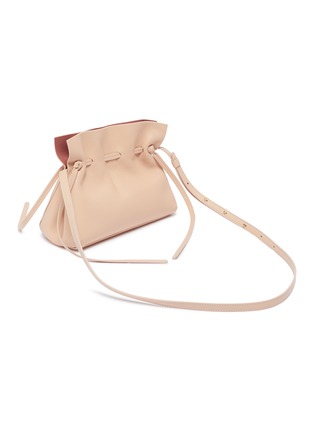 Detail View - Click To Enlarge - MANSUR GAVRIEL - 'Protea' mini ruched leather drawstring crossbody bag
