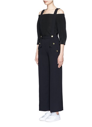 Front View - Click To Enlarge - MO&CO. - Wide leg overall pants