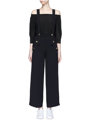 Main View - Click To Enlarge - MO&CO. - Wide leg overall pants