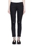 Detail View - Click To Enlarge - MO&CO. - Ripped knee skinny jeans