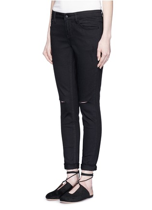 Front View - Click To Enlarge - MO&CO. - Ripped knee skinny jeans