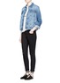 Figure View - Click To Enlarge - MO&CO. - Ripped knee skinny jeans