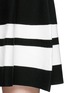 Detail View - Click To Enlarge - MO&CO. - Contrast stripe knit skater dress