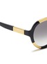 Detail View - Click To Enlarge - ALEXANDER MCQUEEN - Metal front plate acetate aviator sunglasses
