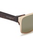 Detail View - Click To Enlarge - ALEXANDER MCQUEEN - Metal front frame acetate sunglasses