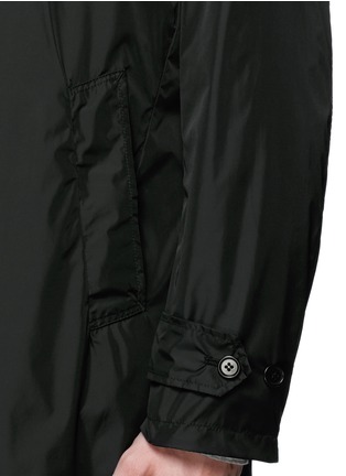 Detail View - Click To Enlarge - ASPESI - 'Limone' taffeta raincoat
