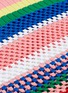 Detail View - Click To Enlarge - MIRA MIKATI - Crochet hem stripe rib knit dress