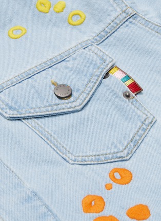  - MIRA MIKATI - Dot embroidered denim trucker jacket