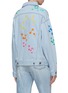Back View - Click To Enlarge - MIRA MIKATI - Dot embroidered denim trucker jacket