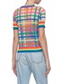 Back View - Click To Enlarge - MIRA MIKATI - Camisole underlay check mesh T-shirt
