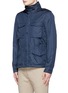 Front View - Click To Enlarge - ASPESI - 'Minifield' taffeta field jacket