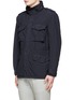 Front View - Click To Enlarge - ASPESI - '65 Replica' garment dyed field jacket