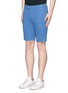 Front View - Click To Enlarge - ASPESI - Cotton twill Bermuda shorts
