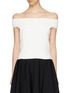 Main View - Click To Enlarge - ALEXANDER MCQUEEN - Shell jacquard off-shoulder top