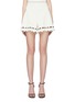 Main View - Click To Enlarge - ALEXANDER MCQUEEN - Scalloped cutout border knit shorts