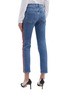 Back View - Click To Enlarge - ALEXANDER MCQUEEN - Stripe outseam skinny jeans