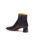  - GRAY MATTERS - 'Yoyo' geometric heel leather ankle boots