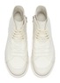 Detail View - Click To Enlarge - BOTH - Rubber patch leather high top sneakers