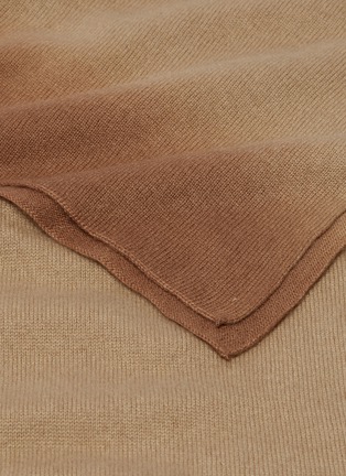 Detail View - Click To Enlarge - JANAVI - Ombré border cashmere scarf