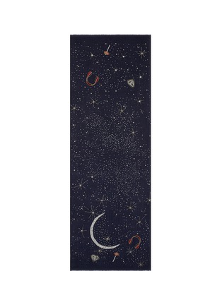 Main View - Click To Enlarge - JANAVI - 'Chaotic Space' embellished cashmere scarf