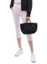 Front View - Click To Enlarge - STATE OF ESCAPE - 'Petite Guise' sailing rope handle neoprene shoulder bag